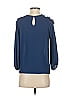 Amanda Uprichard 100% Polyester Blue 3/4 Sleeve Blouse Size P (petite) - photo 2