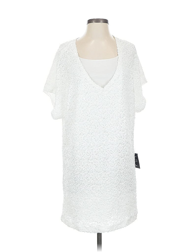 Lulus Short Sleeve Blouse In White