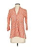 Roberta Roller Rabbit 100% Cotton Orange 3/4 Sleeve Blouse Size XS - photo 1