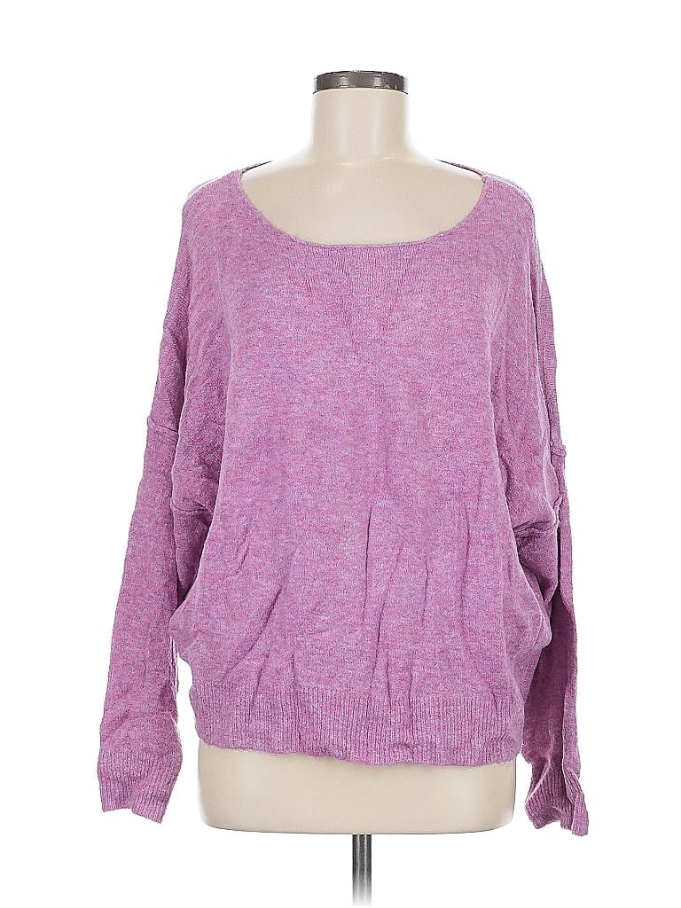 Pre-owned Evereve Pullover Sweater In Purple