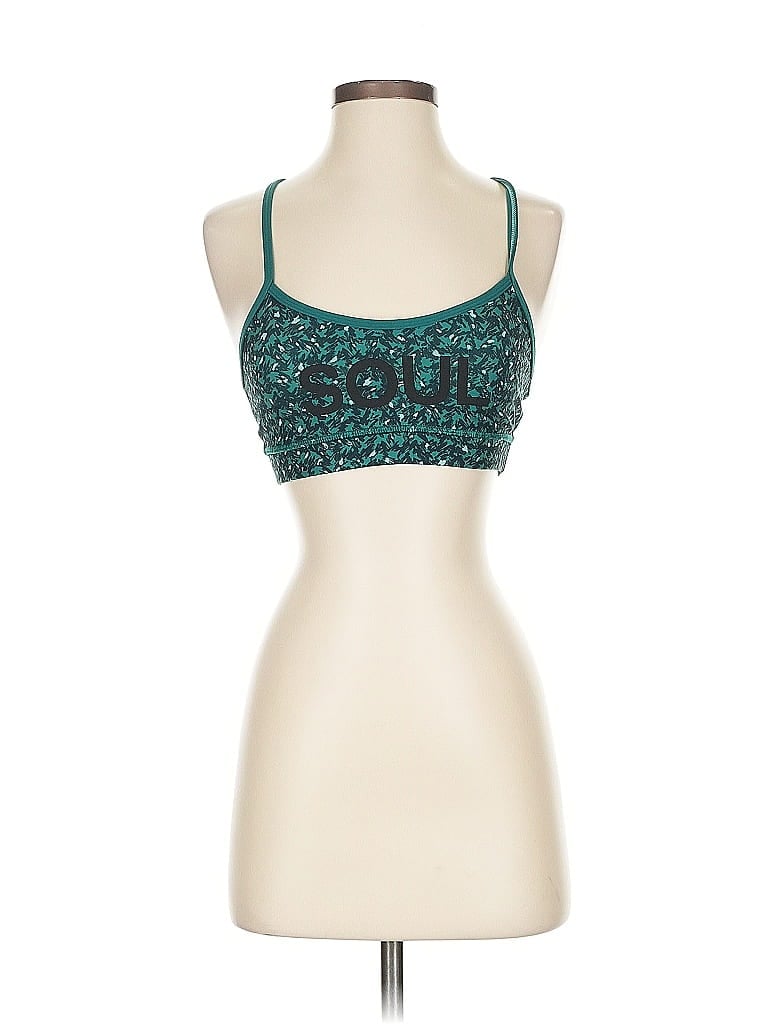 Pre-owned Lululemon Athletica Tank Top Teal Strapless Neckline Tops In Blue