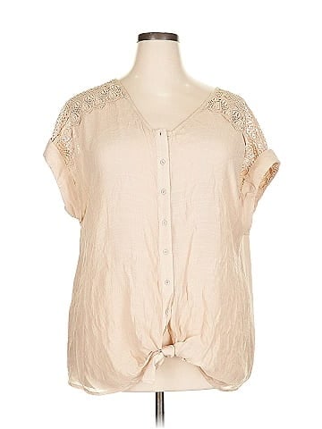 Indigo Rose Short Sleeve Blouse (view 1)