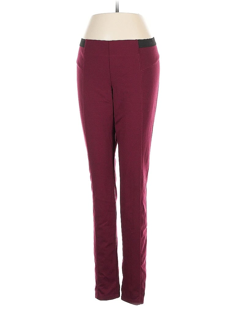 Pre-owned Simply Vera Vera Wang Active Pants In Burgundy
