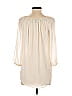 Cache 100% Polyester Ivory 3/4 Sleeve Blouse Size S - photo 2
