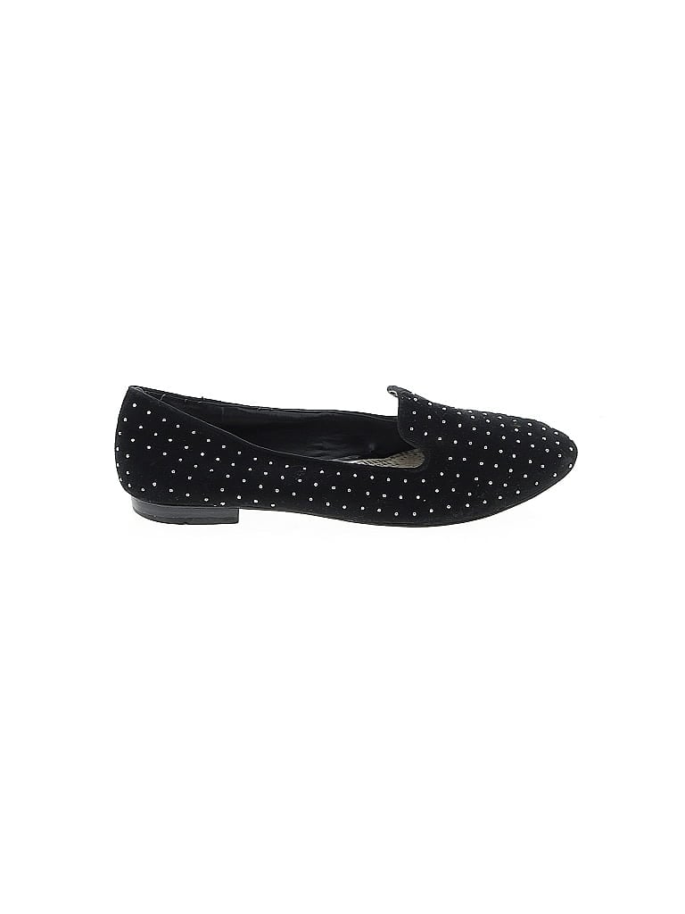 Gianni Bini Polka Dots Black Flats Size 8 1/2 - photo 1