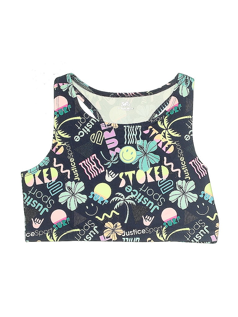 Pre-owned Justice Kids' Active Tank Top In Blue