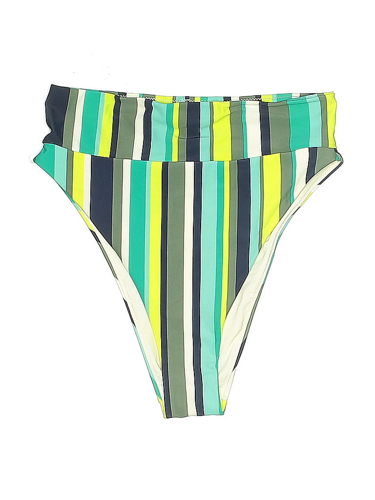 Pre-owned Aerie Swimsuit Bottoms In Green
