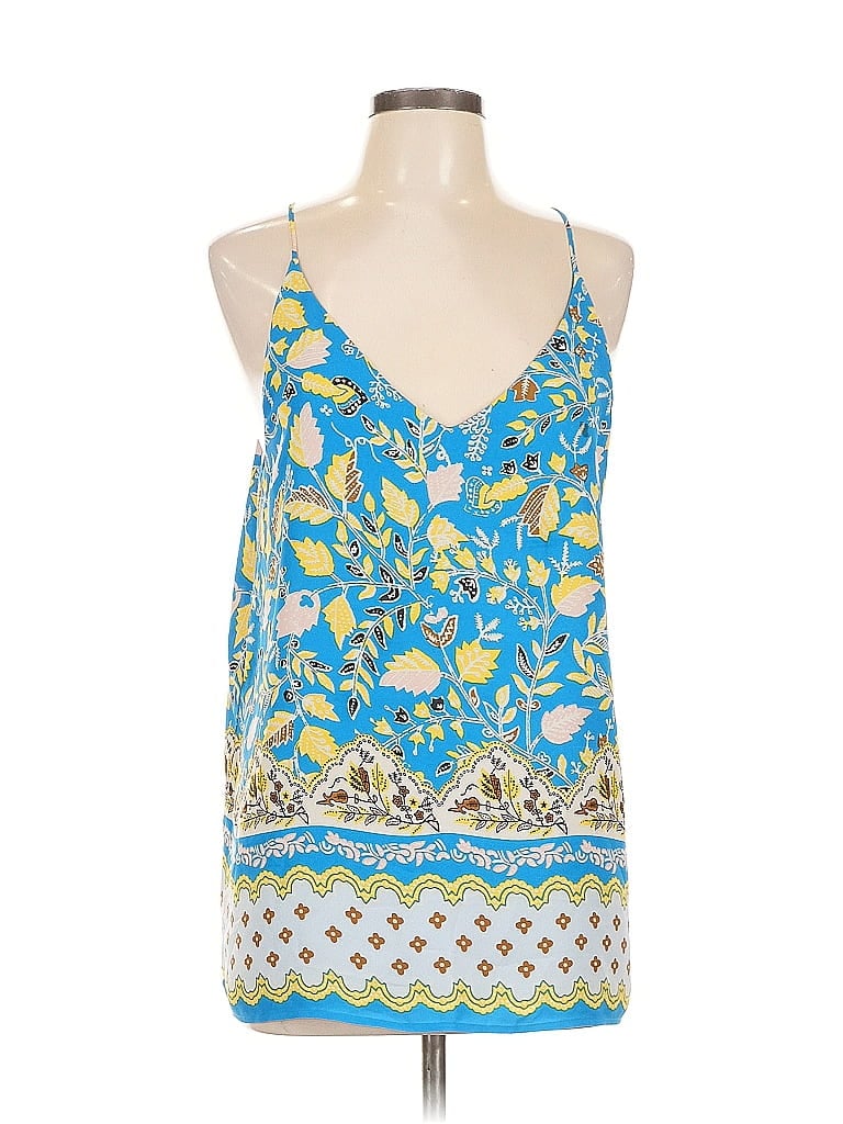 Pre-owned Ann Taylor Loft Outlet Sleeveless Blouse In Blue