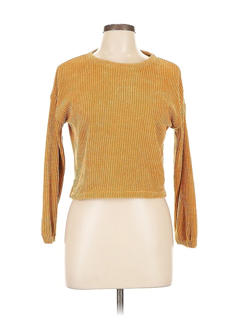 Pre-owned Old Navy Cardigan Sweater In Gold