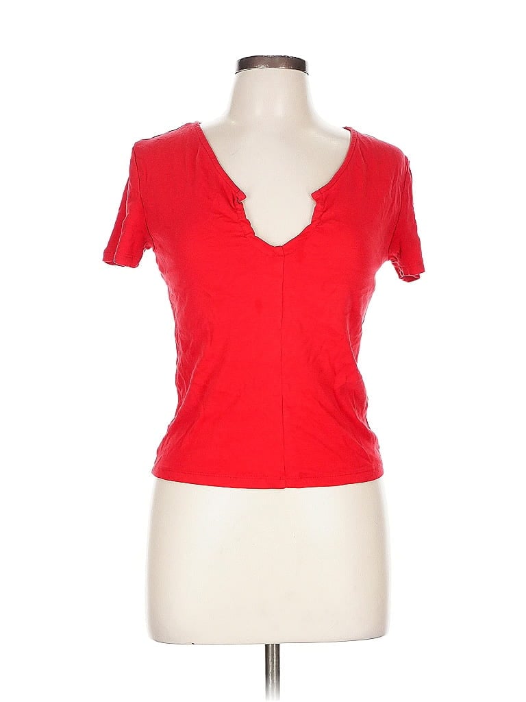 Pre-owned Mng Short Sleeve T-shirt In Red