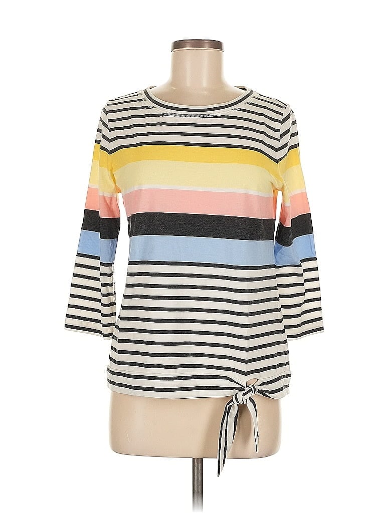 Pre-owned T By Talbots 3/4 Sleeve T-shirt In Yellow