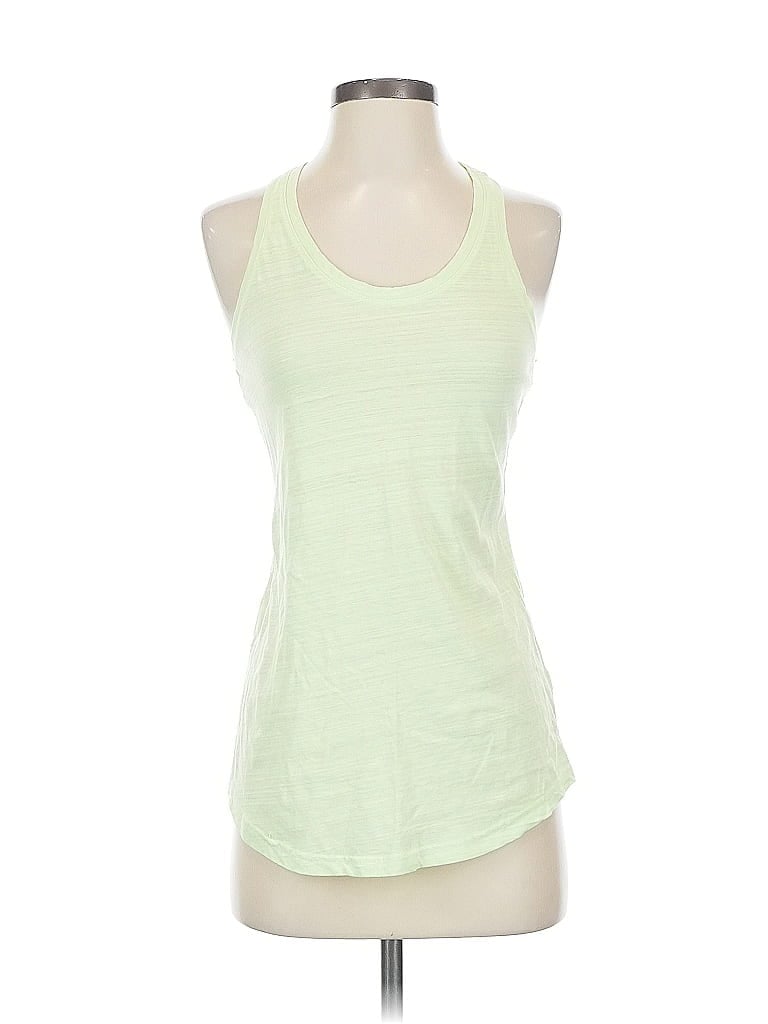 Pre-owned Tek Gear Tank Top Green Halter Neckline Tops