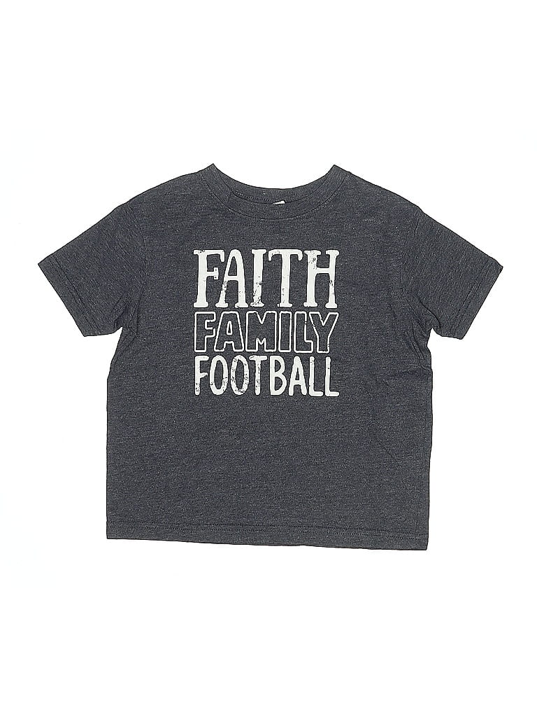 Pre-owned Rabbit Skins Kids' Short Sleeve Top Gray Tops