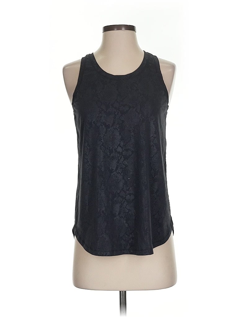 Pre-owned All In Motion Tank Top Black Halter Neckline Tops