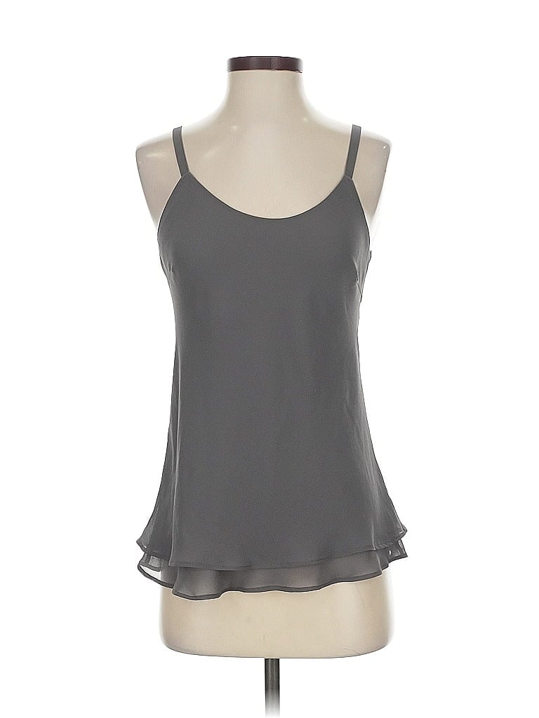 Pre-owned Nic + Zoe Sleeveless Top Gray Halter Neckline Tops