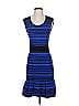 Sandro Stripes Blue Casual Dress Size Sm (1) - photo 1