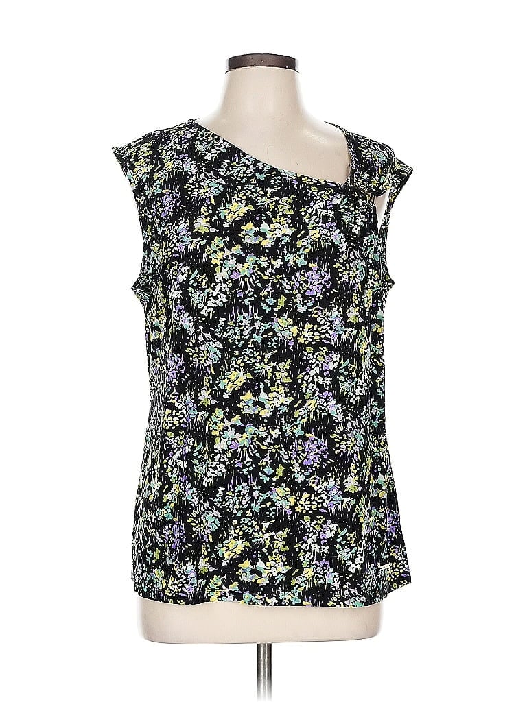 Pre-owned Nine West Sleeveless Blouse In Black