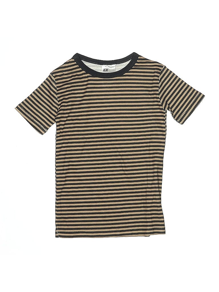 Pre-owned H&m Kids' Short Sleeve Top Gold Tops