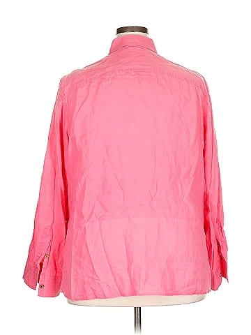 Lauren by Ralph Lauren 3/4 Sleeve Button-Down Shirt (view 2)