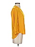 Vince Camuto 100% Polyester Yellow 3/4 Sleeve Blouse Size XXS - photo 4