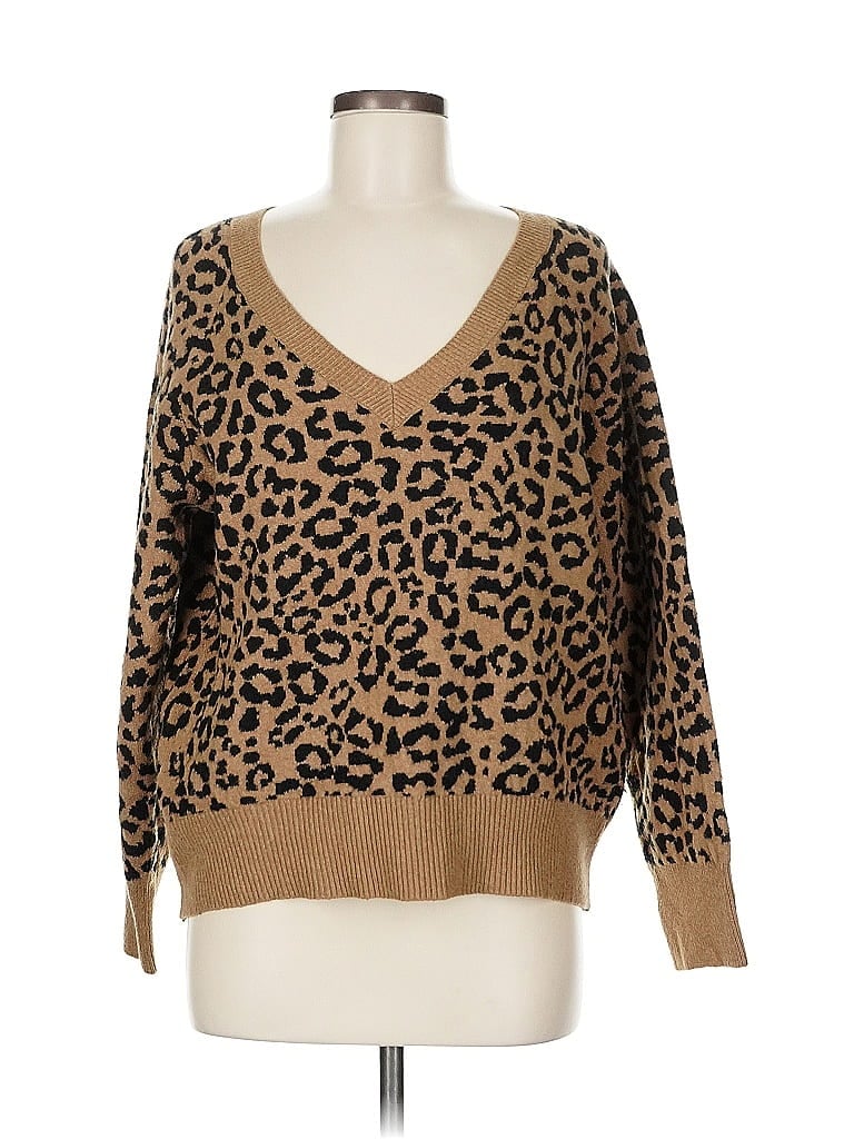 Pre-owned Old Navy Pullover Sweater In Brown