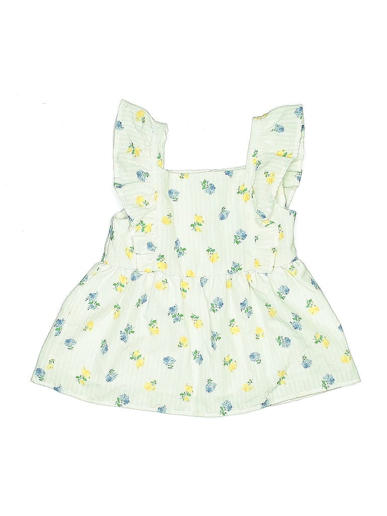 BTWEEN Pre-owned Kids' Sleeveless Blouse In White