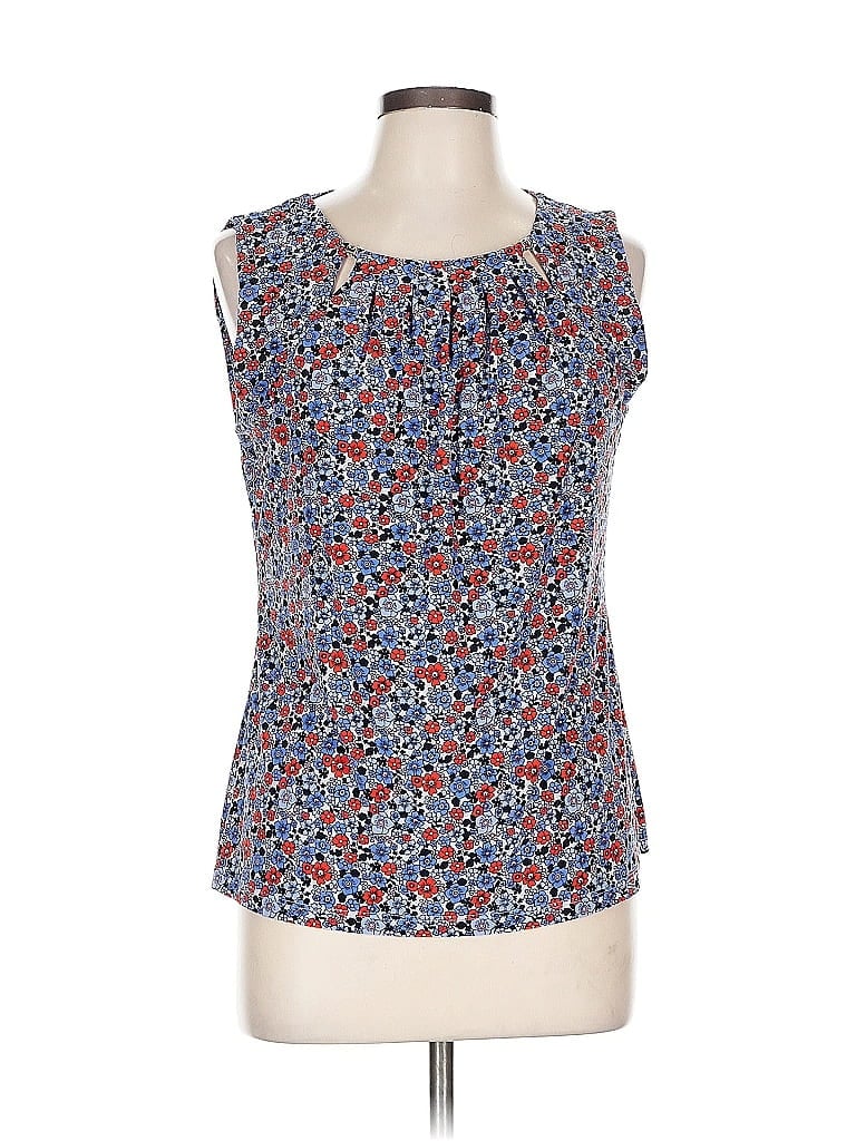 Pre-owned Tommy Hilfiger Sleeveless Blouse In Blue