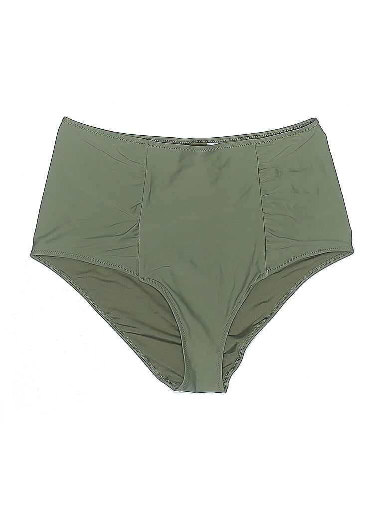 Pre-owned Aerie Swimsuit Bottoms In Green