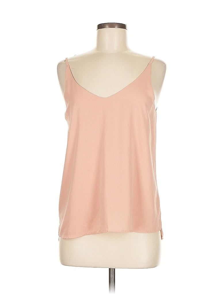 SHINESTAR Pre-owned Sleeveless Top Pink Scoop Neck Tops