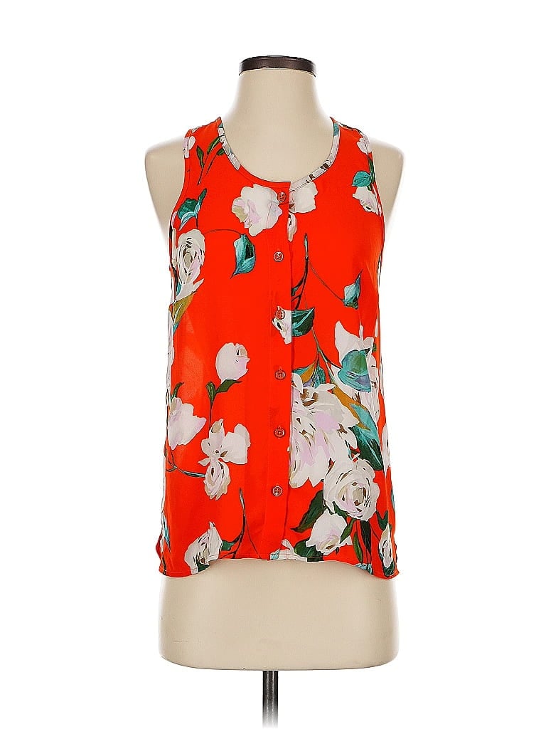 CABI Pre-owned Sleeveless Blouse In Orange
