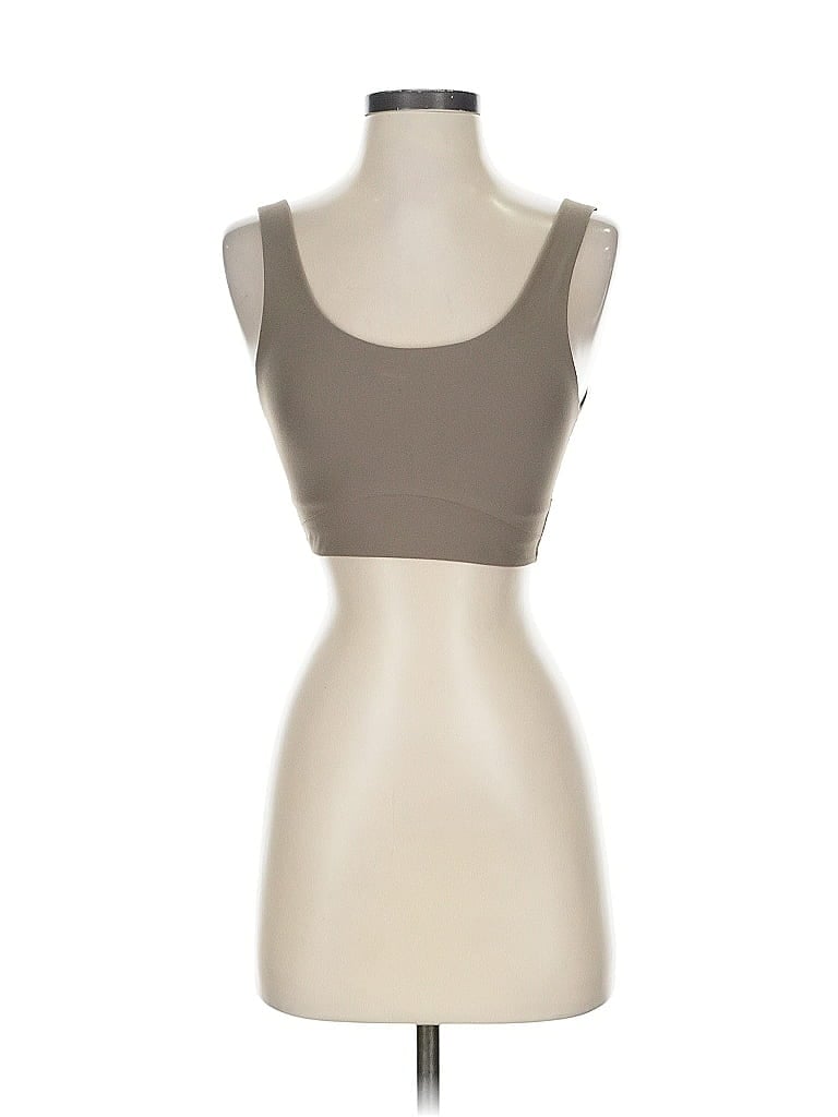 Pre-owned All In Motion Tube Top Brown Strapless Neckline Tops