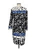 BCBGMAXAZRIA Print Blue Casual Dress Size L - photo 2