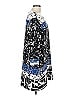 BCBGMAXAZRIA Print Blue Casual Dress Size L - photo 4