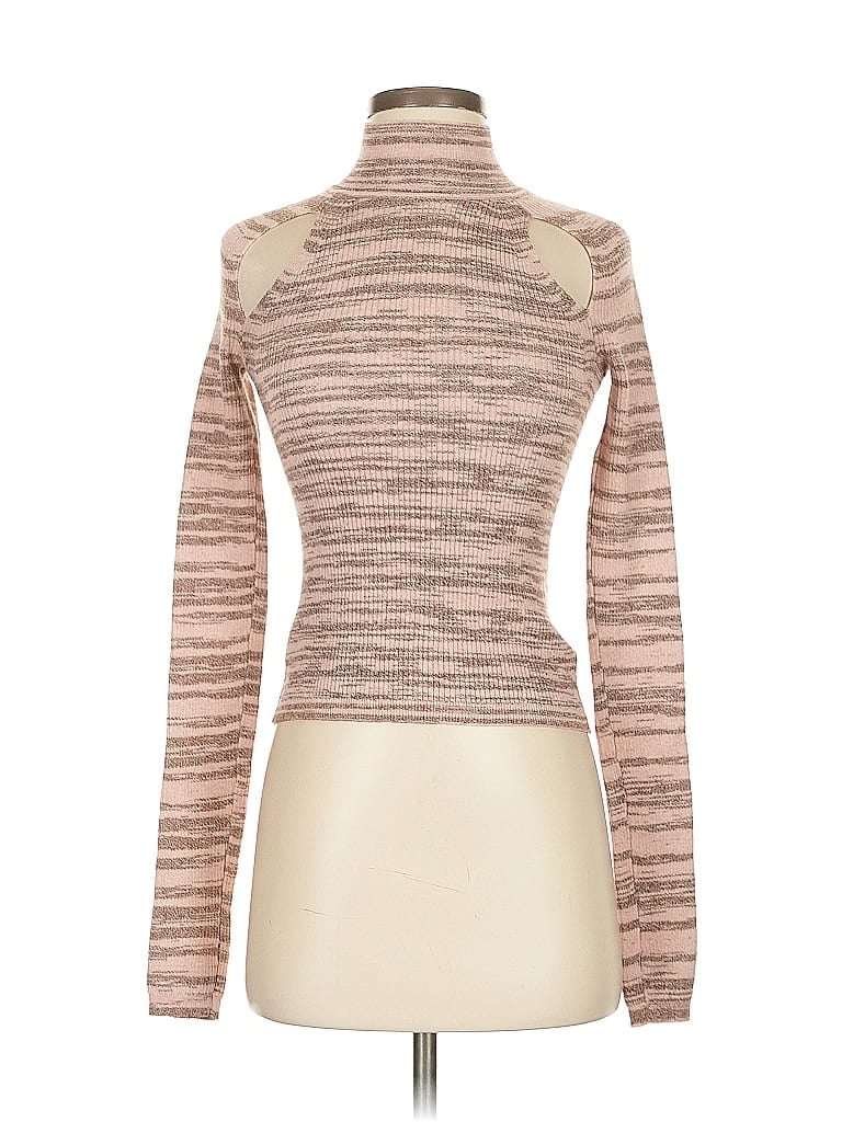 Pre-owned Wild Fable Long Sleeve Top Brown Turtleneck Tops