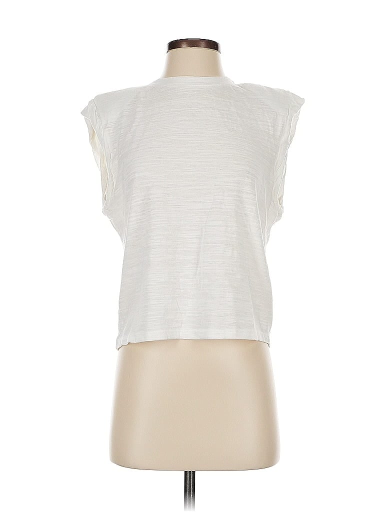 Pre-owned The Range Sleeveless T-shirt In Ivory