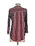 Lucky Brand Print Blue Long Sleeve Top Size S - photo 2