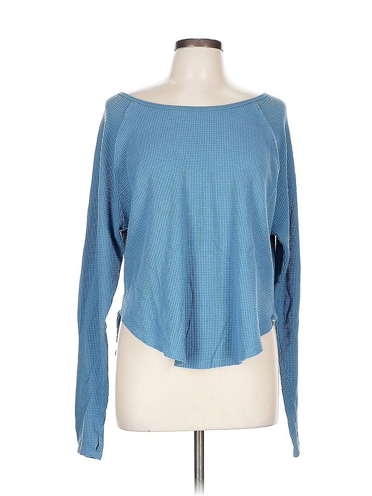 Pre-owned Joylab Long Sleeve T-shirt In Blue