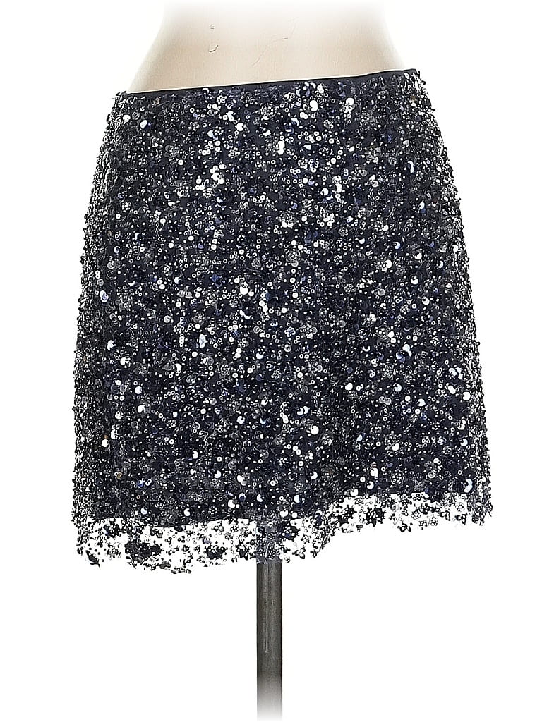 Click to view more detailed imagery on our partner's website Pre-owned Line & Dot Formal Skirt In Blue