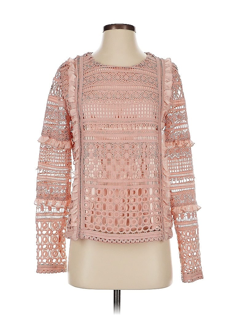 Click to view more detailed imagery on our partner's website Pre-owned Rachel Parcell Long Sleeve Blouse In Pink