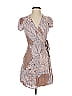 Leith 100% Rayon Paisley Brown Casual Dress Size S - photo 1