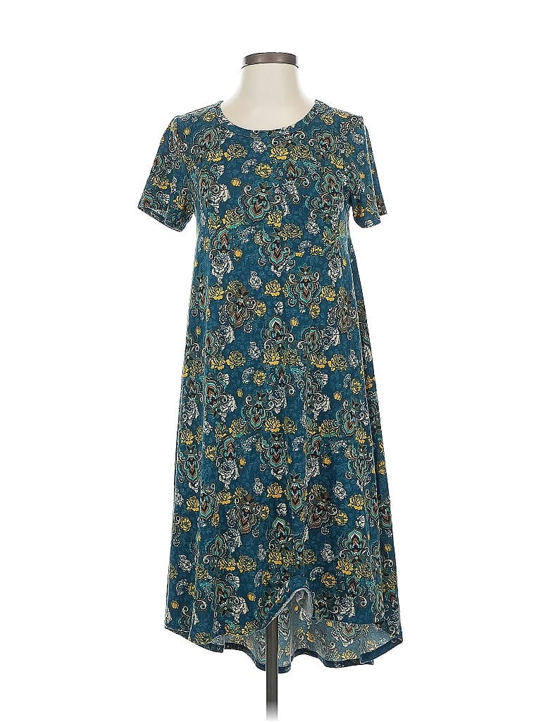 Pre-owned Lularoe Casual Dress In Blue