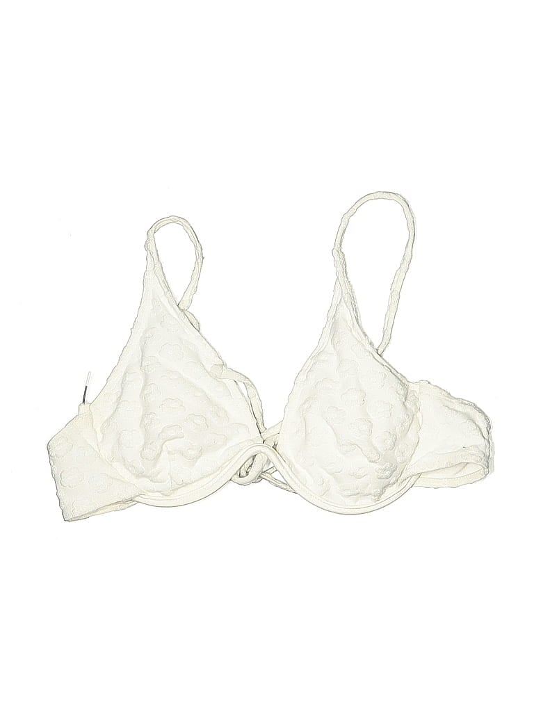 Pre-owned Unbranded Swimsuit Top Ivory Swimwear In White