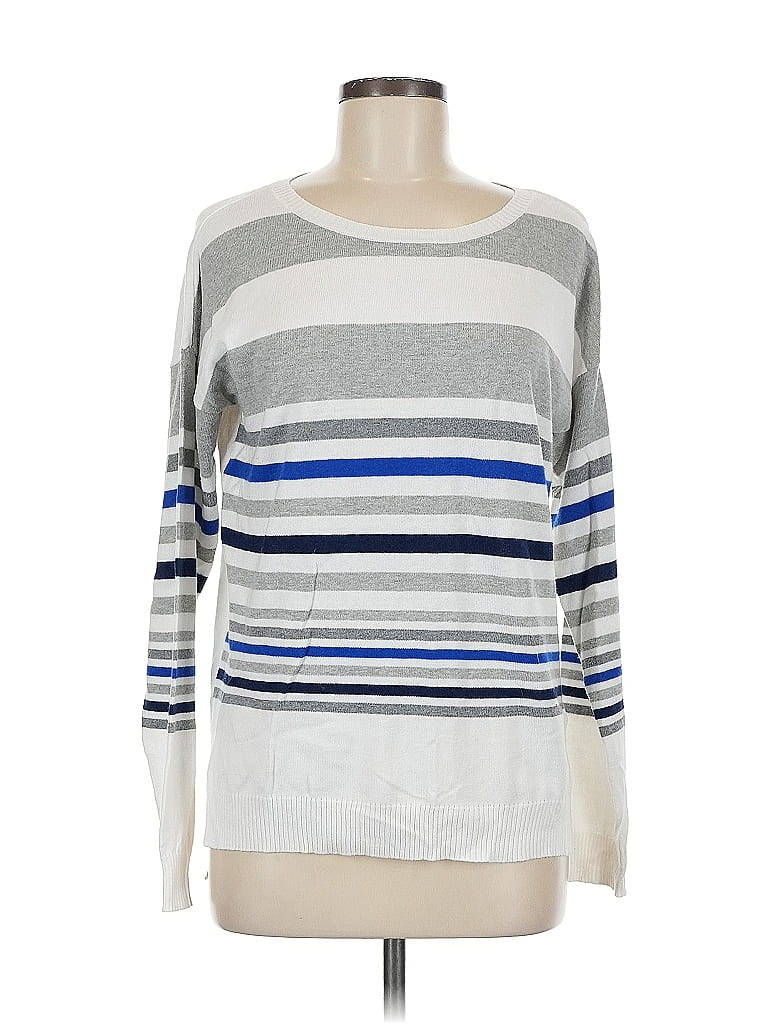 Pre-owned Liz Claiborne Pullover Sweater In Silver