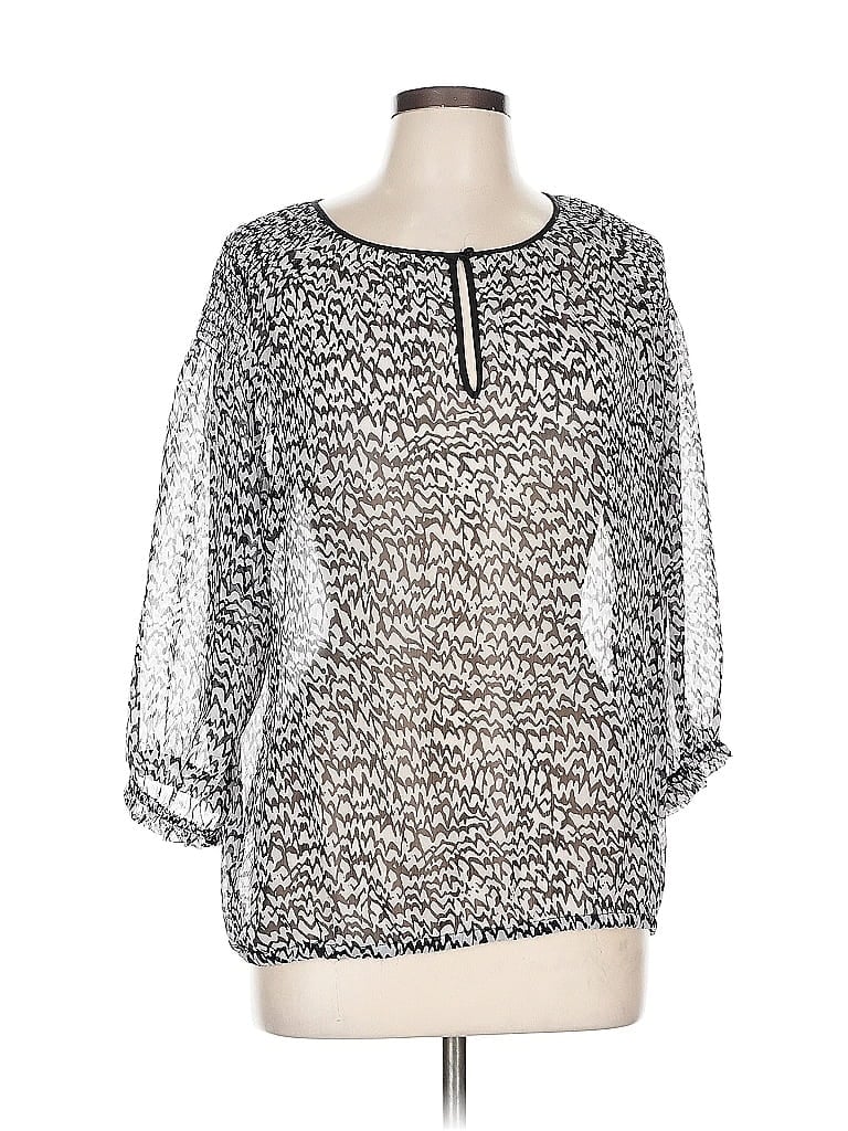 Pre-owned The Limited 3/4 Sleeve T-shirt In Silver