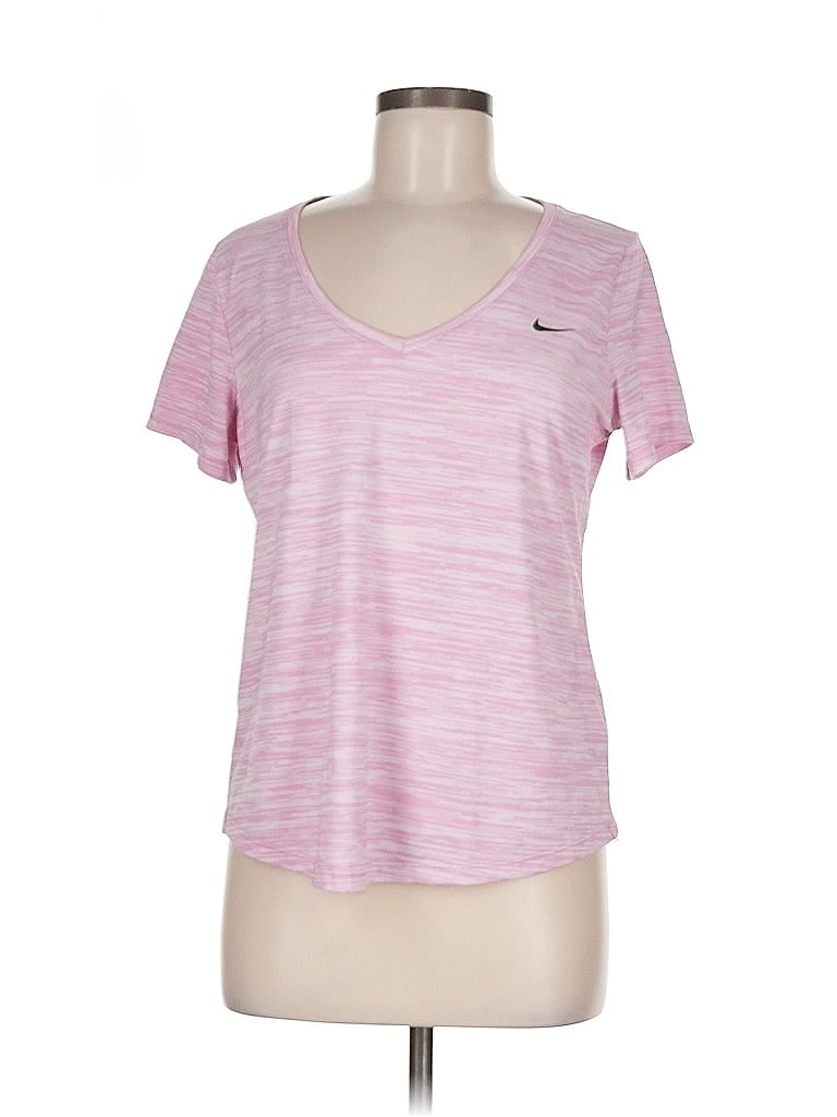 Pre-owned Nike Active T-shirt In Pink