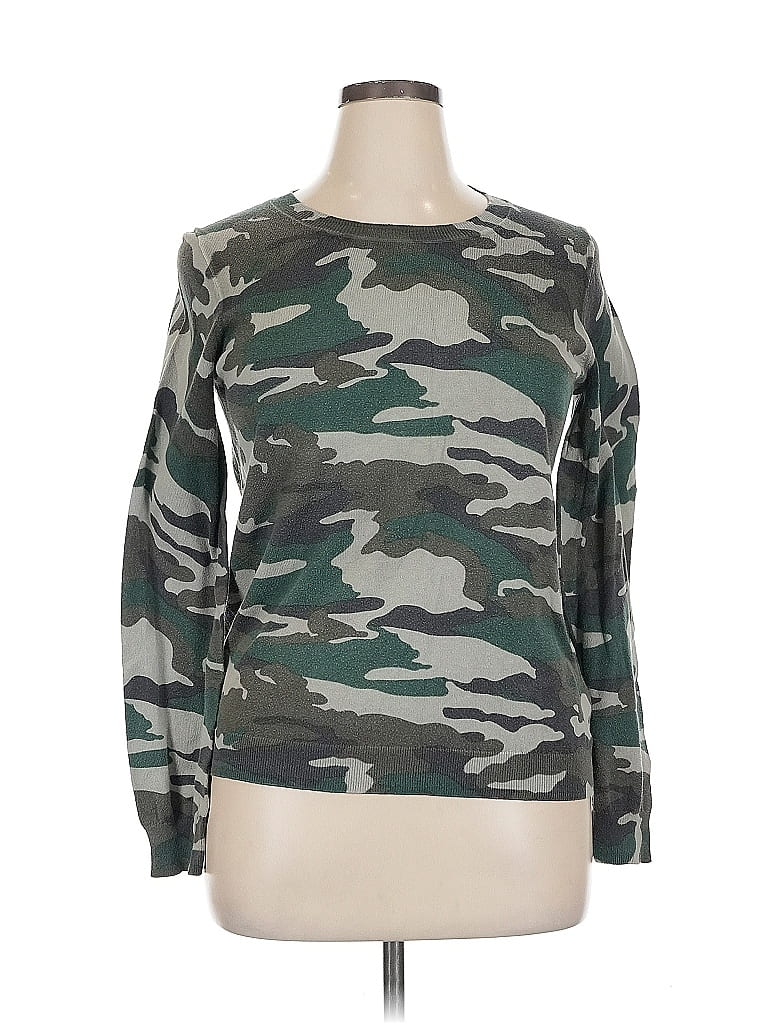 Pre-owned J.crew Factory Store Sweatshirt In Green