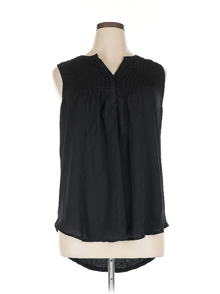Pre-owned Merona Sleeveless Blouse In Black