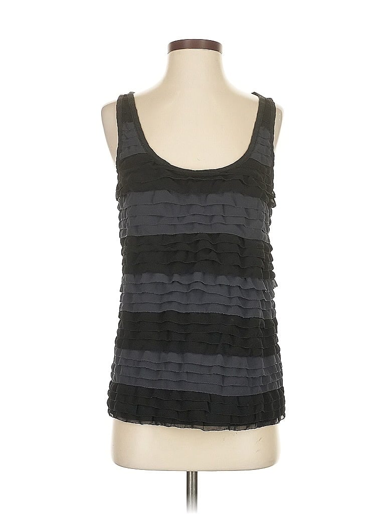 Pre-owned J.crew Factory Store Sleeveless Top Black Scoop Neck Tops