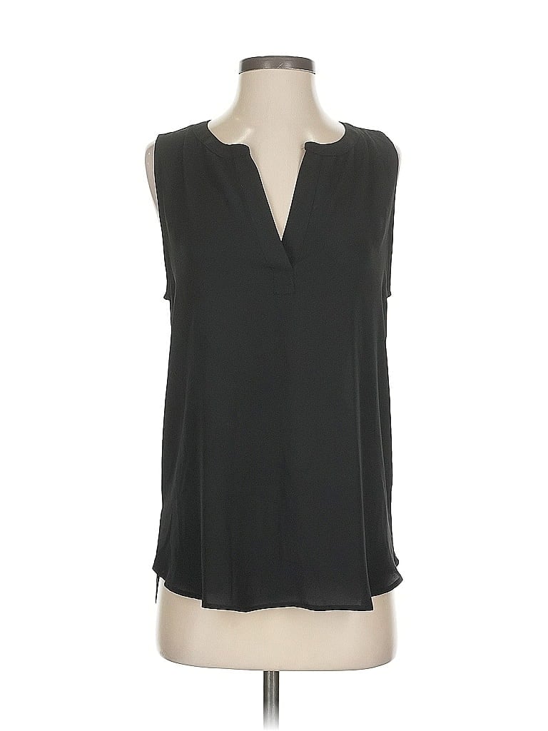 Pre-owned Ann Taylor Loft Sleeveless Blouse In Black