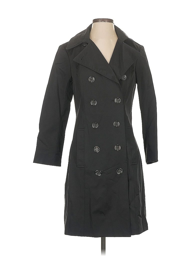 Pre-owned New York And Company Trenchcoat In Gray